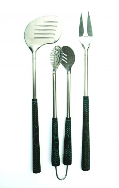 CC1010 Golf Club 3PC BBQ Tool Set - Product on White