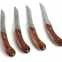 CC1105 Forged Handle Steak Knives - Product on White