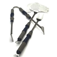CC1107 Angler Grill 3PC BBQ Tool Set - Product on White