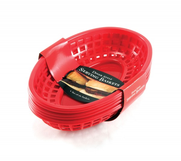 CC2019 Diner Style Serving Baskets - Package on White