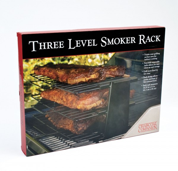 CC3046 Three Level Smoker Rack - Package on White