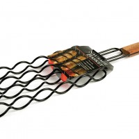 CC3059 Adjustable Sausage Grill Basket - Package on White