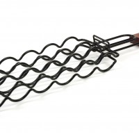 CC3059 Adjustable Sausage Grill Basket - Product on White
