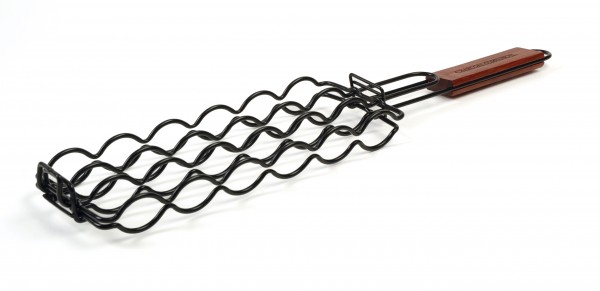 CC3059 Adjustable Sausage Grill Basket - Product on White