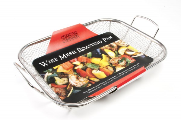 CC3091 Wire Mesh Roasting Pan - Package on White