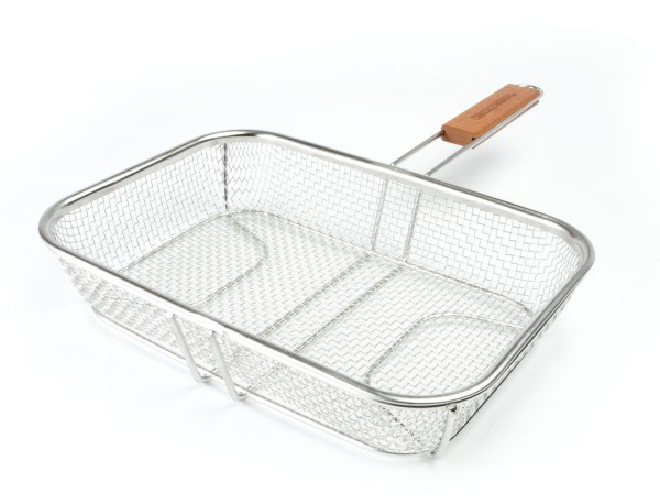 CC3105 Wire Mesh Grill Basket - Product on White