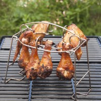 CC3125 Folding Drumstick & Wing Grilling Rack - Styled