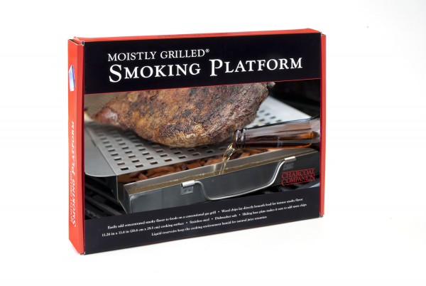 CC3508 Moistly Grilled® Smoking Platform - Package on White