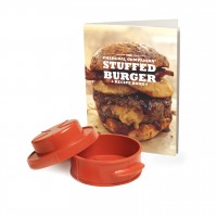 CC3914 Stuffed Burger Recipe Book & Burger Press - Product on White