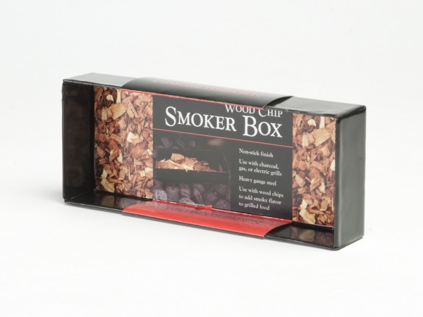 CC4044 Wood Chip Smoker Box - Package on White