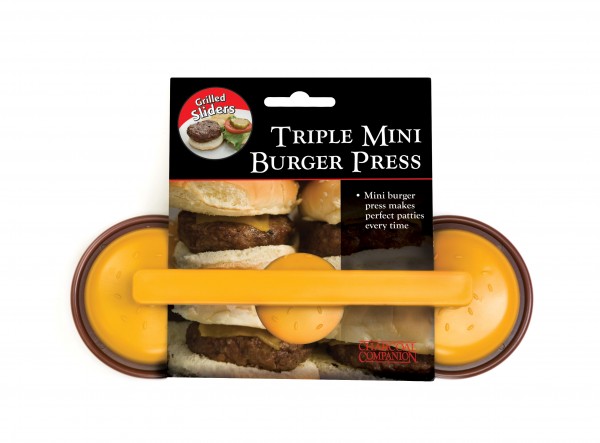 CC5095 Mini-Burger Triple Patty Press - Package on White