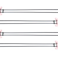 CC5097 Double Prong Pig Skewers - Product on White