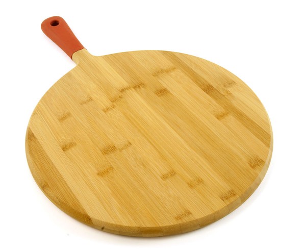 CC5162 Round Bamboo Cutting Board - Product on White