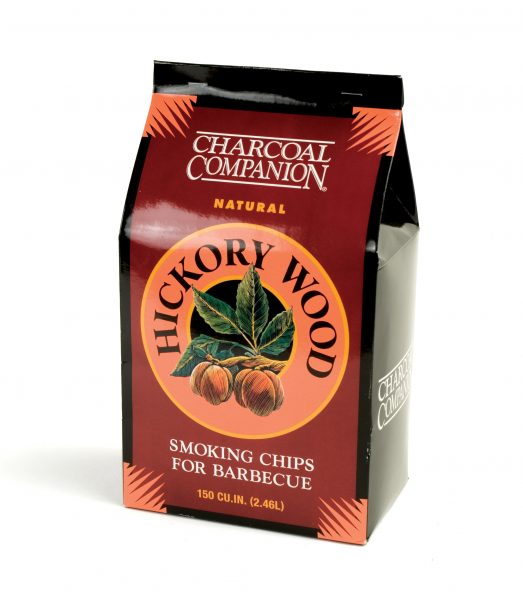 Aromatic hickory wood chips are essential to smoking and barbecue technique. Their strong, rich flavors work well with beef and chicken.