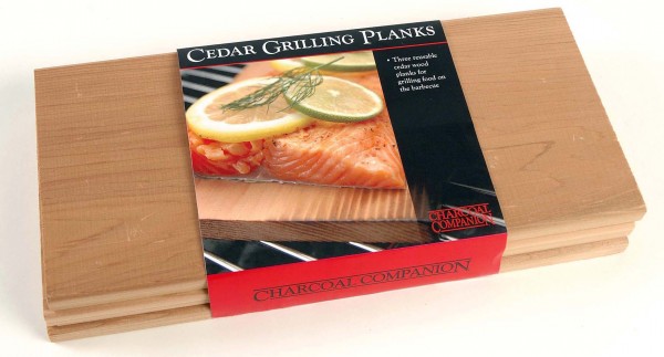 CC6021 Cedar Wood Grilling Planks - Package on White