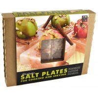 CC6059 Himalayan Salt Plates - Set of 4 - Package on White