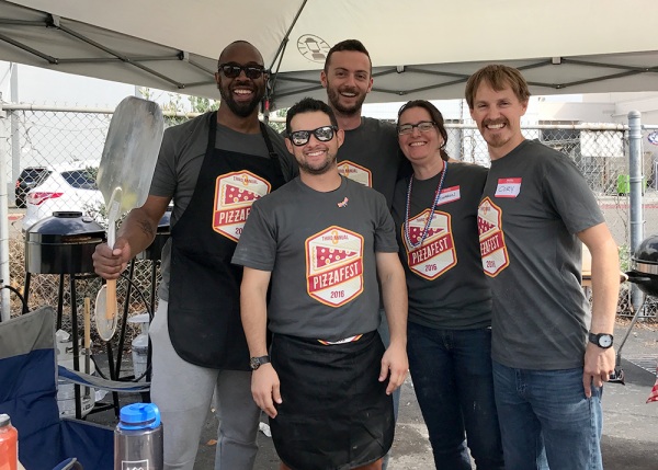 Our demo booth team at Pizzafest 2016