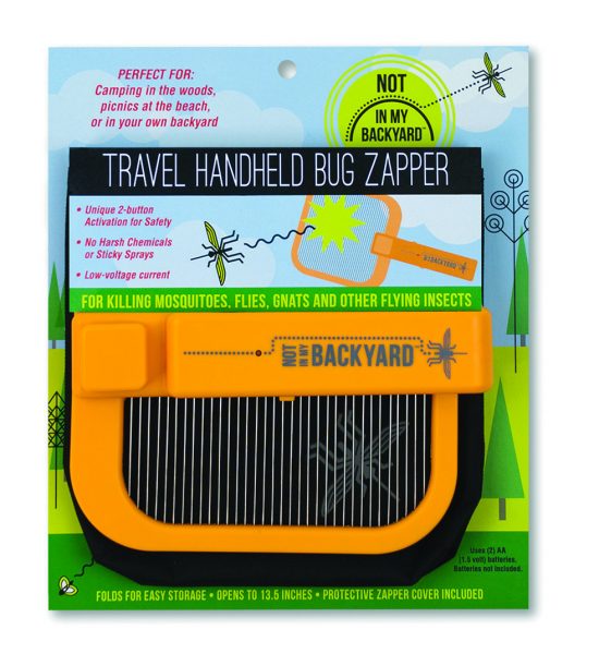 NB0001 Travel Handheld Bug Zapper - Package on White