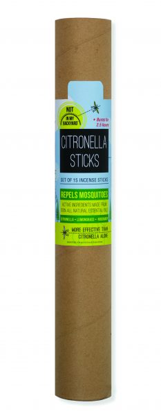 NB0004 Citronella Sticks 15 pack - Package on White