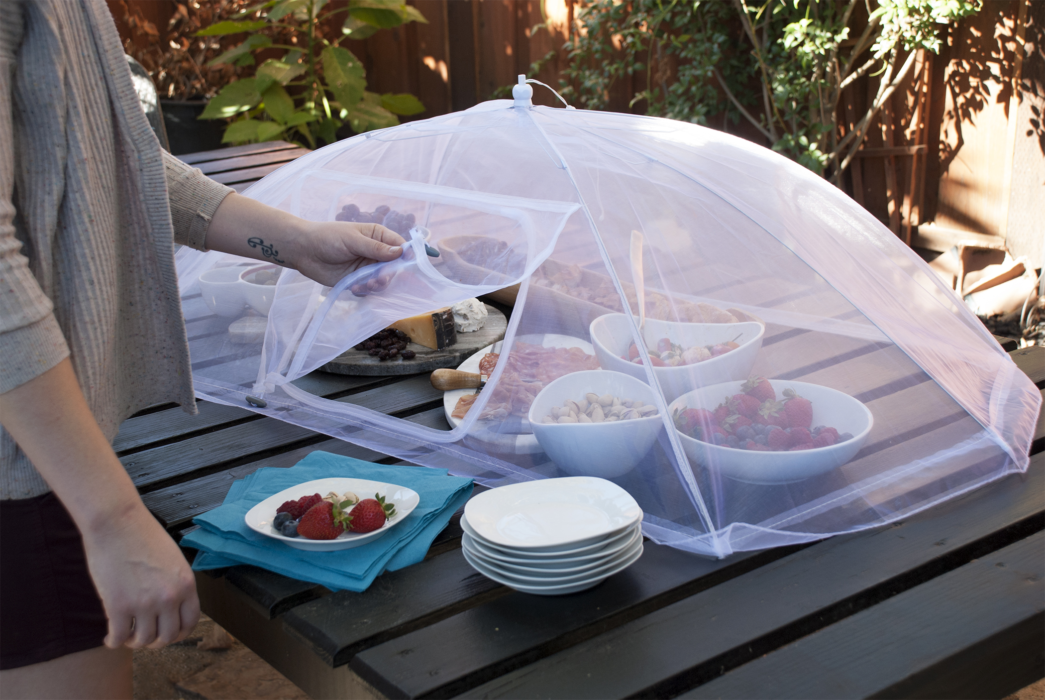 NB0017 Food Tent With Access Door Rectangular The Companion Group