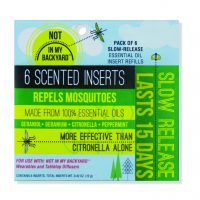 NB0106 6-Pack Essential Oil Slow Release Insert Refills - Product on White