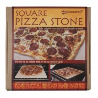 PC0100 Square Pizza Stone - Package on White