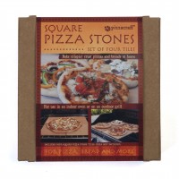 PC0103 Square Mini Pizza Stone Tiles - Styled