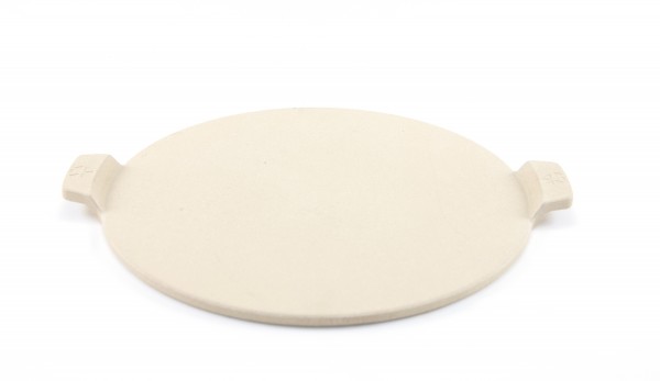 PC0104 Round Pizza Stone w/ Handles - Product on White