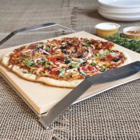 PC0105 Square Pizza Stone w/ Frame - Styled