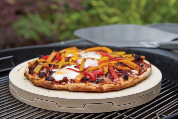 PC0120 Perfect Pizza Grilling Stone - Styled