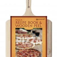 PC0220 Pizza Recipe Book & Wood Peel - Package on White