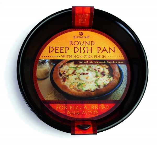 PC0302 Round Deep Dish Pan - Package on White