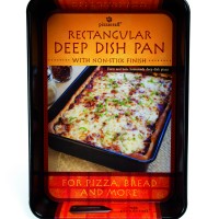 PC0303 Square Deep Dish Pizza Pan - Package on White