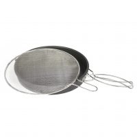 PC6028 Aluminum Deep Dish Pan and Splatter Screen - Product on White