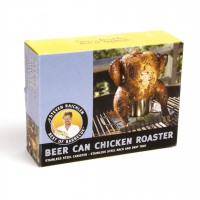 SR8016 Beer Can Chicken Roaster - Package on White