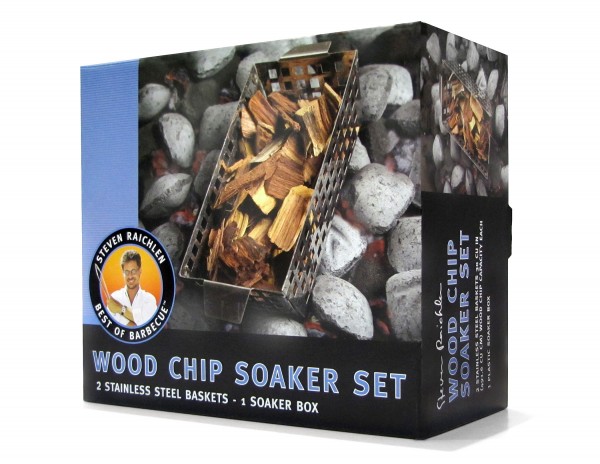 SR8023 Wood Chip Double Soaker Set - Package on White