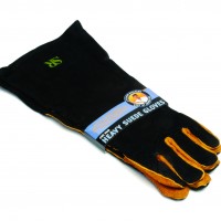 SR8038 Extra-Long Suede Gloves - Package on White