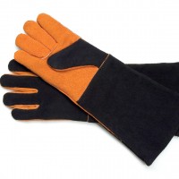 SR8038 Extra-Long Suede Gloves - Product on White