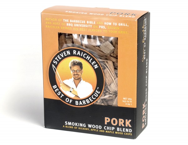 SR8043 Pork Smoking Wood Chip Blend - Product on White