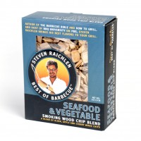 SR8045 Seafood & Vegetable Smoking Wood Chip Blend - Product on White