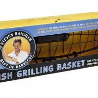 SR8073 Large Fish Grilling Basket - Package on White