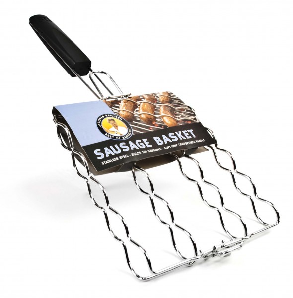 SR8119 Adjustable Sausage Basket - Package on White