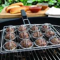 SR8134 Meatball Grilling Basket - Styled