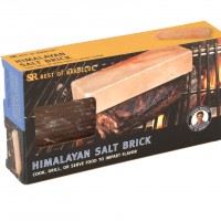 SR8138 Himalayan Salt Brick 8" x 4" - Package on White