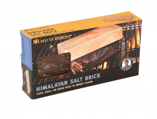 SR8138 Himalayan Salt Brick 8" x 4" - Package on White