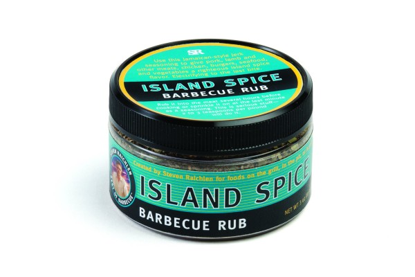 SR8143 Island Spice Barbecue Rub - Package on White