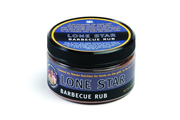 SR8146 Lone Star Barbecue Rub - Package on White