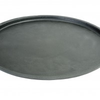 SR8165 Cast Iron Pizza Pan - Product on White
