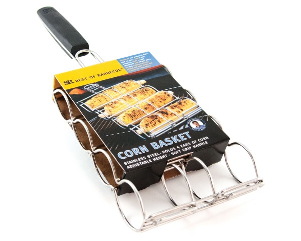 SR8166 Corn Grilling Basket - Package on White