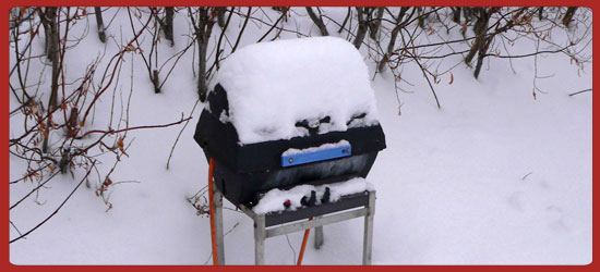 Grill in Snow